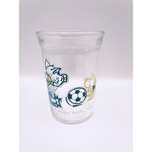Vintage Welch's Tom and Jerry Soccer Jelly Jar Glass 1991